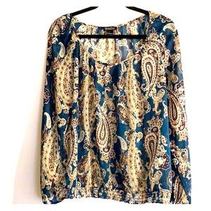 Sz large Lucky brand peasant style top.